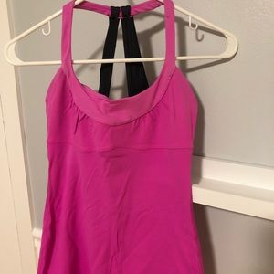 Lululemon tank top with built in bra
